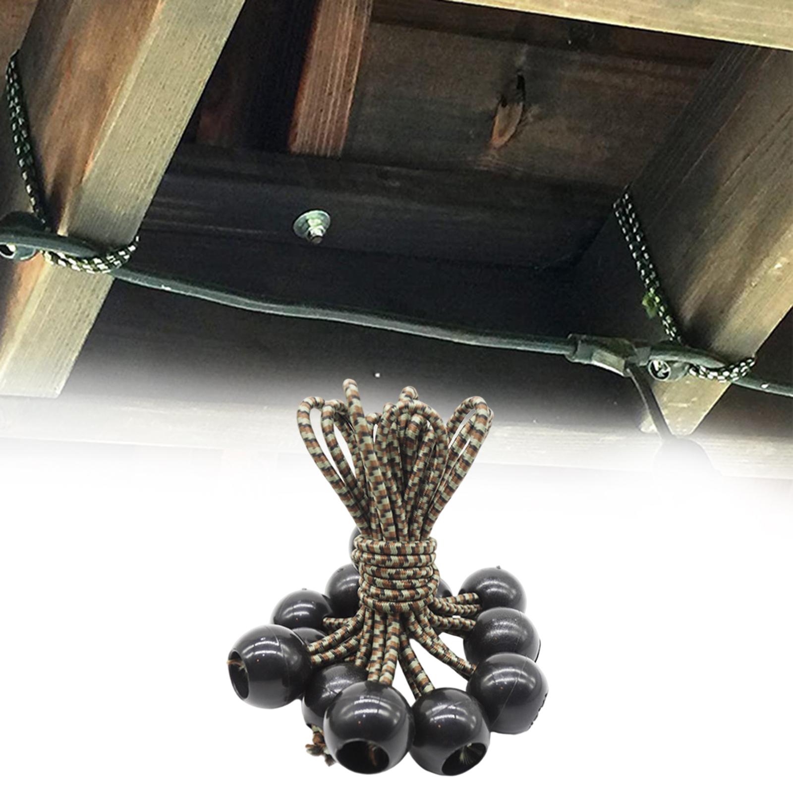 Correa de lona para toldo, cuerda elástica duradera, 10x