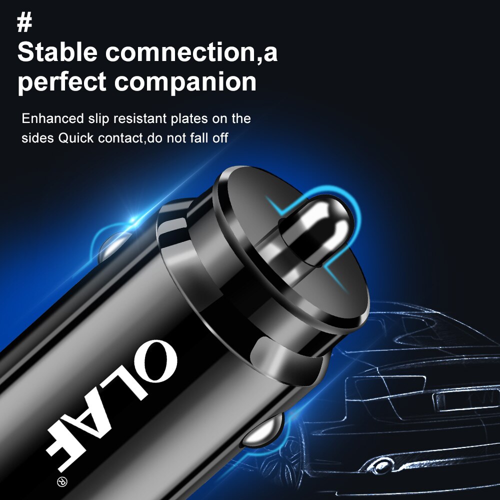 Caricabatteria Da auto doppio USB di Ricarica veloce per Samsung S8 S9 S10 iPhone XS Max Xiaomi Huawei mini Del Telefono mobile dell'automobile adattatore del caricatore in auto