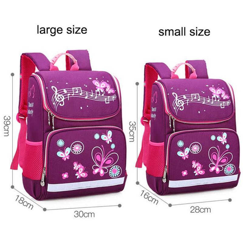 1-5 Grade enfants sacs d'école enfants sac à dos école pour garçons filles école sac à dos enfant étanche grand papillon sac à dos enfants