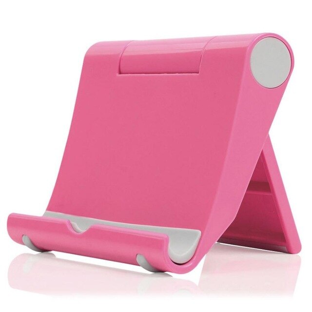 Orendil Phone Holder Stand Mobile Smartphone Support Tablet Stand for iPhone Desk Portable Mobile Holder Cell Phone Holder Stand: Pink