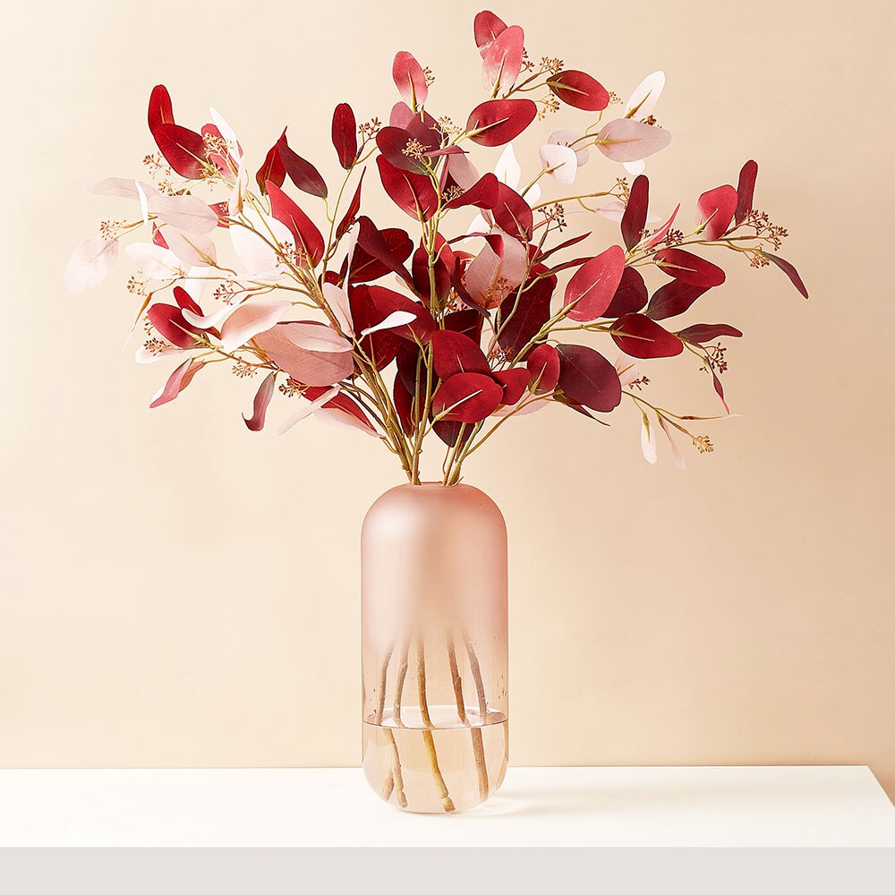 Eenvoudige decoratie van gematteerde glazen vazen, transparante vazen, scandinavische interieurdecoratie, inzetstuk voor thuis, bloemenknutsels