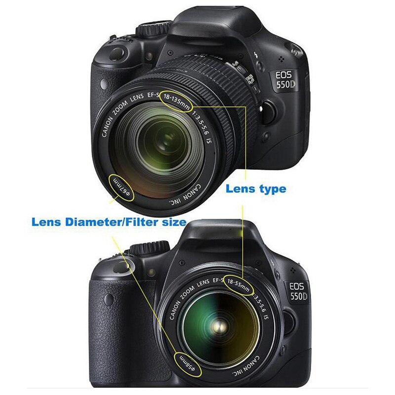 62 Mm Macro Close-Up + 1 + 2 + 4 + 10 Set + ND2 4 8 camera Lens Filter + Zonnekap Voor Canon Nikon Sony