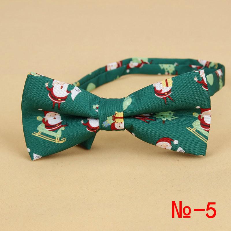 Menn & #39 ;s julesløyfe bomull festival tema slips snøfnugg juletre mønster herre sløyfe julefest for menn: 5