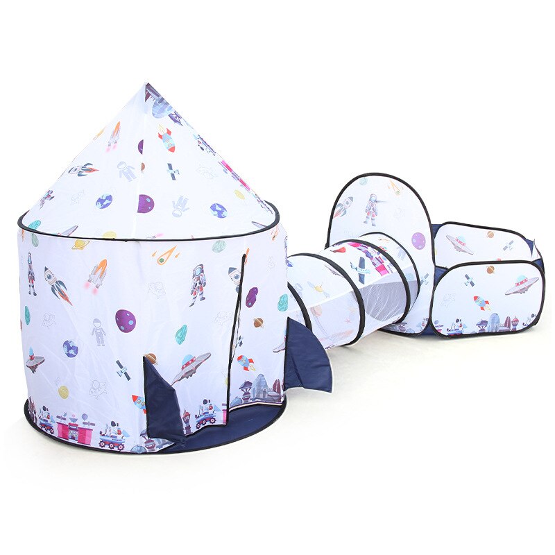 Children 3IN1 Indoor Outdoor Castle Princess Tent Bed Little Castle Princess Oversize House Folding Game Baby