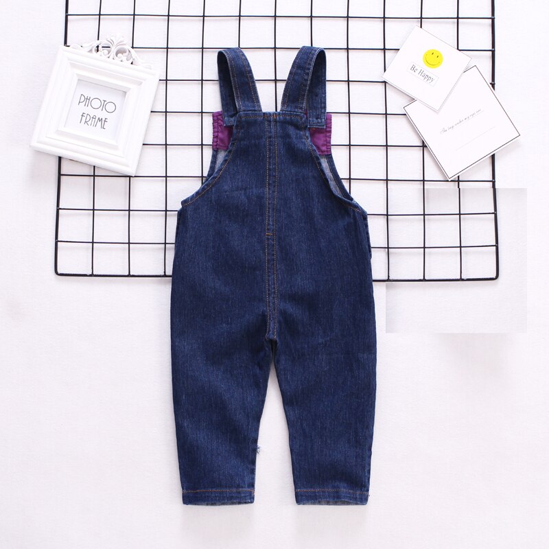 IENENS Infant Boy&#39;s Jeans Overalls Baby Cartoon Dungarees Toddler Long Pants Kids Boy Denim Jumpsuit Clothes Clothing Trousers