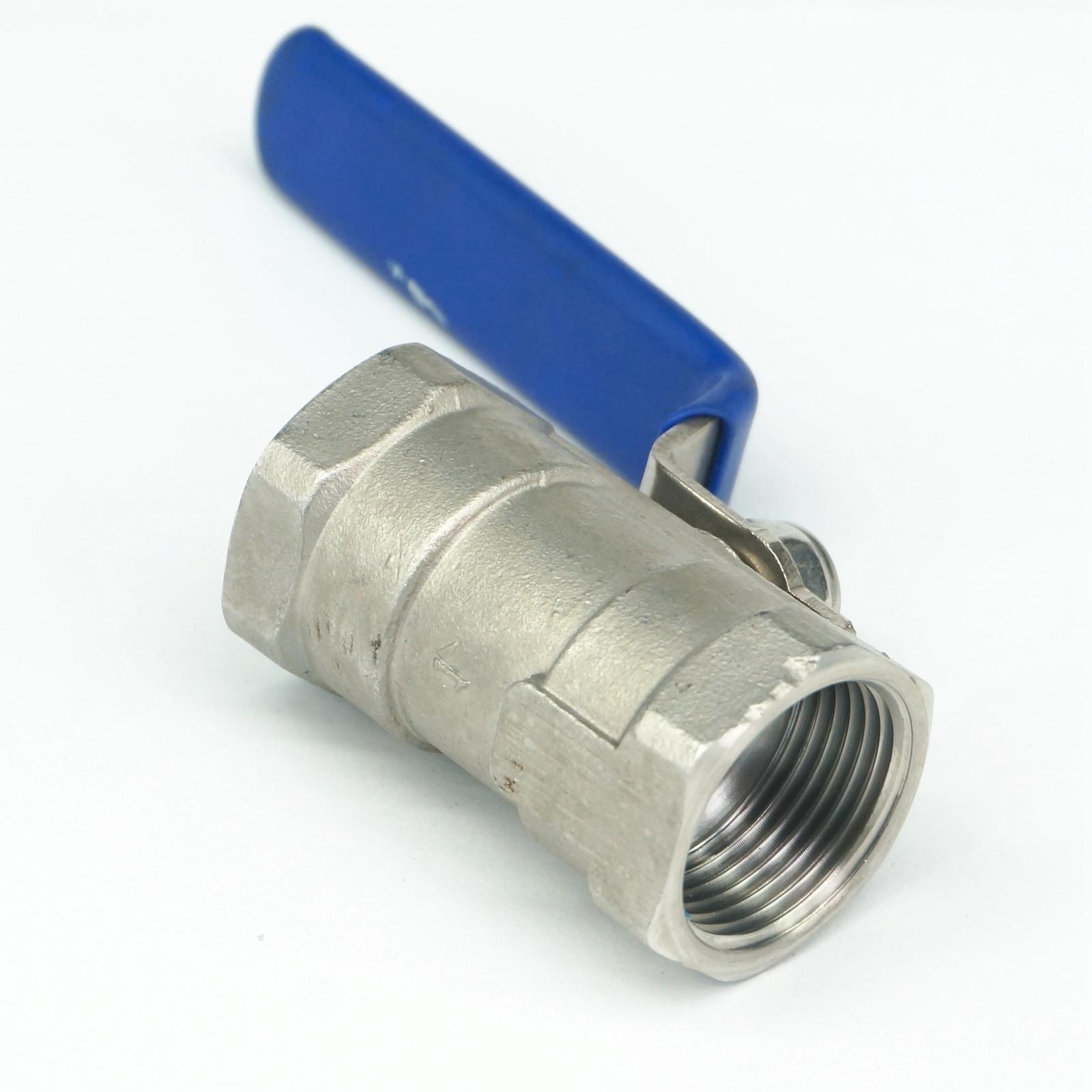 DN15 1/2" BSP Female Thread 304 Stainless Steel 1-piece Reduced Bore Ball Valve oil water air 229 PSI