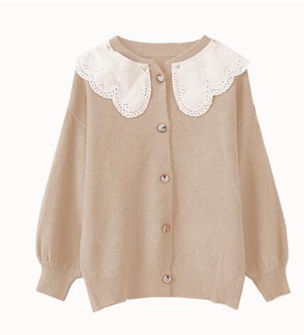 Suéter dulce de otoño cárdigan color caramelo 8 colores: khaki