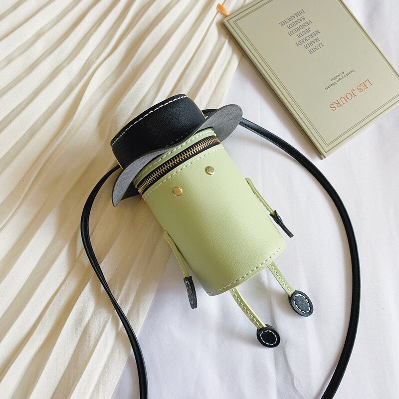 Ledernähset, lederhandwerkswerkzeuge, damen-schultertaschen, Karikatur-nähzubehör, handgefertigt, freund: Grün