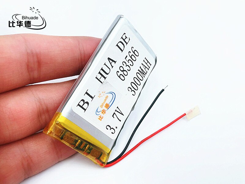 Li-po 1 stks/partij 683566 3.7 V lithium polymeer batterij 3000 mah DIY mobiele noodstroom opladen schat batterij