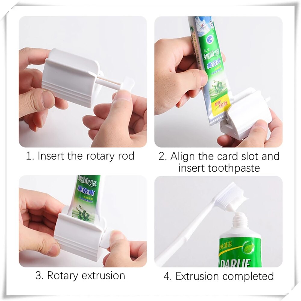 Multifunctional Toothpaste Tube Squeezer Simple Portable Plastic Dispenser Facial Cleanser Hand Cream Squeezer