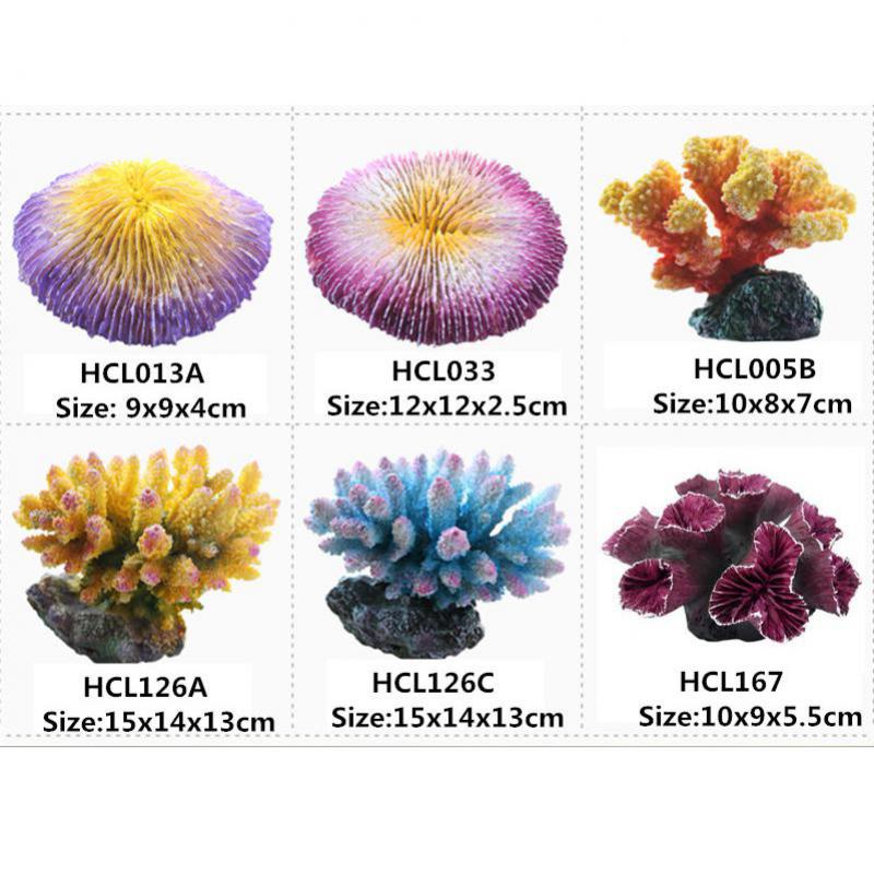Harts konstgjord korall akvarium dekoration akvarium korallrev prydnad sten korall blomma dekor akvarium bakgrund 15 stilar