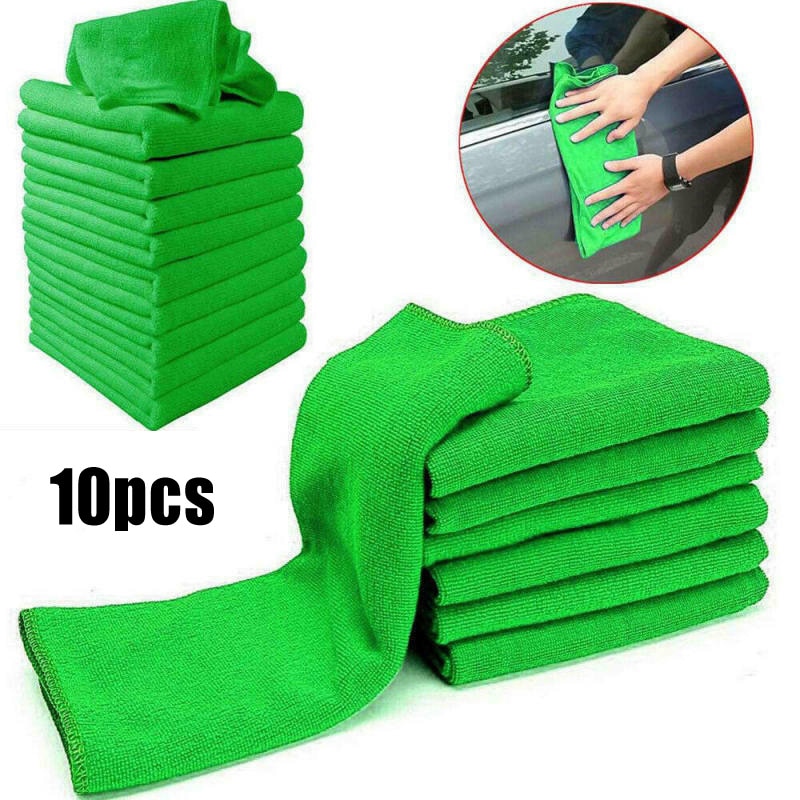 10 Stuks Microfiber Cleaning Detailing Doeken Wasstraat Afstoffen Handdoek Auto Soft Rag Nieuw En