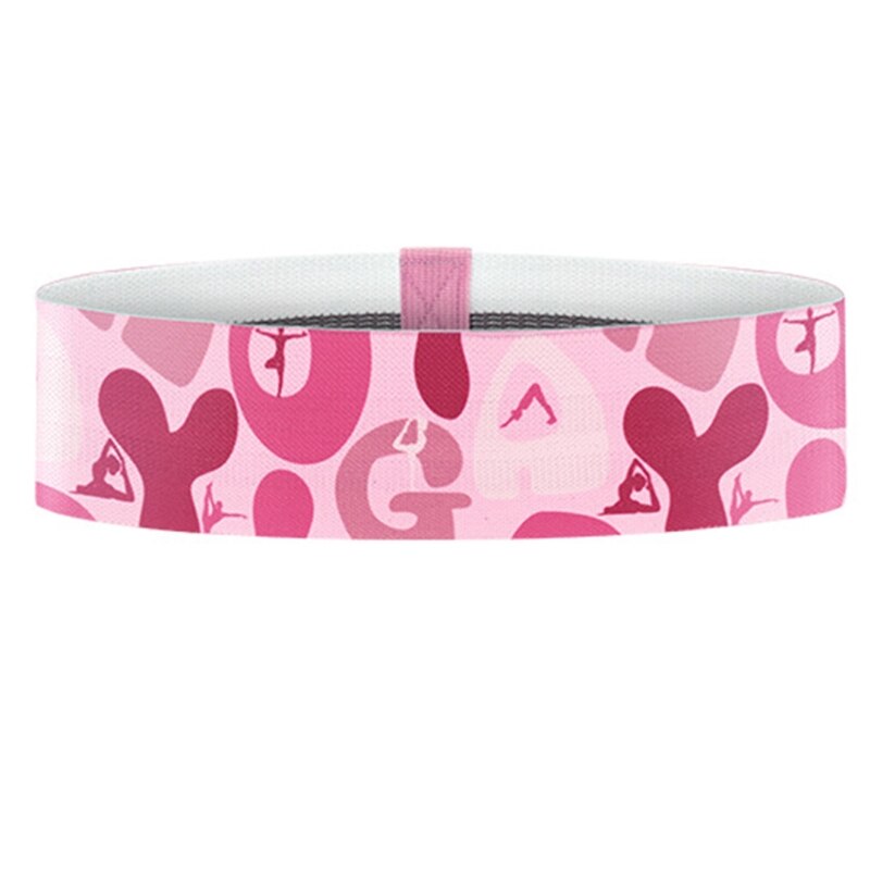 Unisex Hip Circle Loop Resistance Band Belt Workout Exercise Legs Thigh Glute: Pink middle resistan