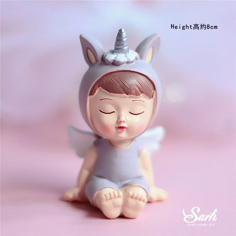 Sitting Unicorn Boy Girl Decoration Happy Birthday Children Cake Topper for Valentine Wedding Party Supplies Baking Lovely: Sitting unicorn boy