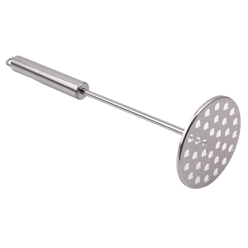 Stainless Steel Potato Masher Solid Color Metal Food Masher Vegetable Masher Ricers Tool Kitchen Accessories Gadgets