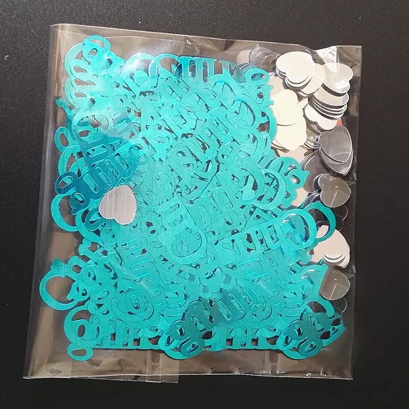 CHRISTENING Confetti Pink or Blue Ideal Table Decorations Boy or Girl Heart Metallic Glitter Foil Sequins Wedding Festival Party