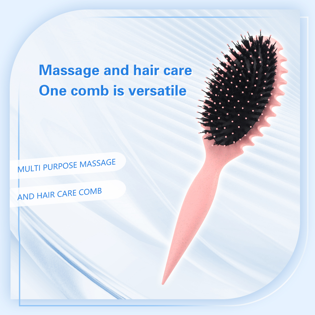 Salon Stuiterende Krul Stijl Kam Vrouwen Ontwarren Haar Kam Pro Hoofdhuid Massager Haarborstel Barbershop Thuis Styling Tools Accessoires