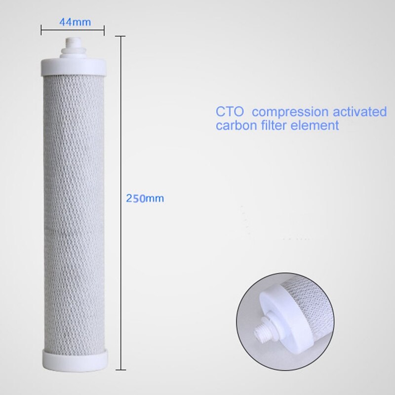 Filtersets voor desktopwaterzuiveraars, actief kool- en keramisch filter, voor waterzuiveraars met 3 niveaus/filteronderdelen