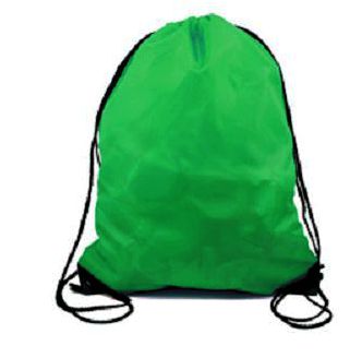 Popular Polyester Kids Drawstring Backpacks Travel Storage Shoulders Bag Beach Outdoor Sport Gym Bag Clothes Dance Shoe Bag: Green