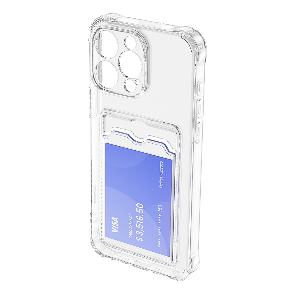 Toocki Transparante Telefoonhoesje Duidelijke Telefoontas Voor iPhone 15 14 13 12 Pro Max Plus Siliconen TPU Zachte Schokbestendige Achterkant Portemonnee Cover: Zilver Roze