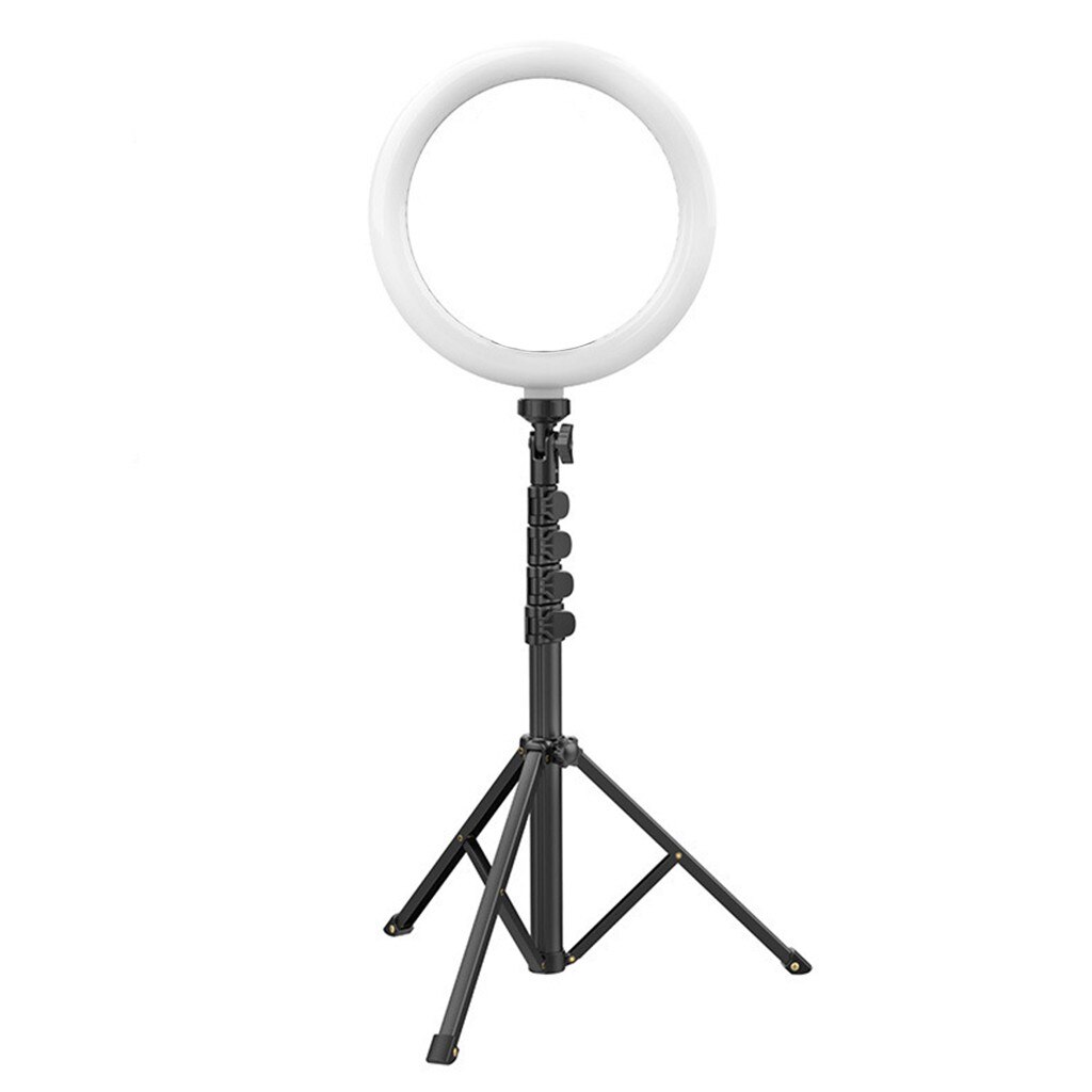 8” Selfie Ring Light With Tripod Stand & Wireless Remote LED Dimmable Lightning for iPhone Tripod and Phone Holder for Video