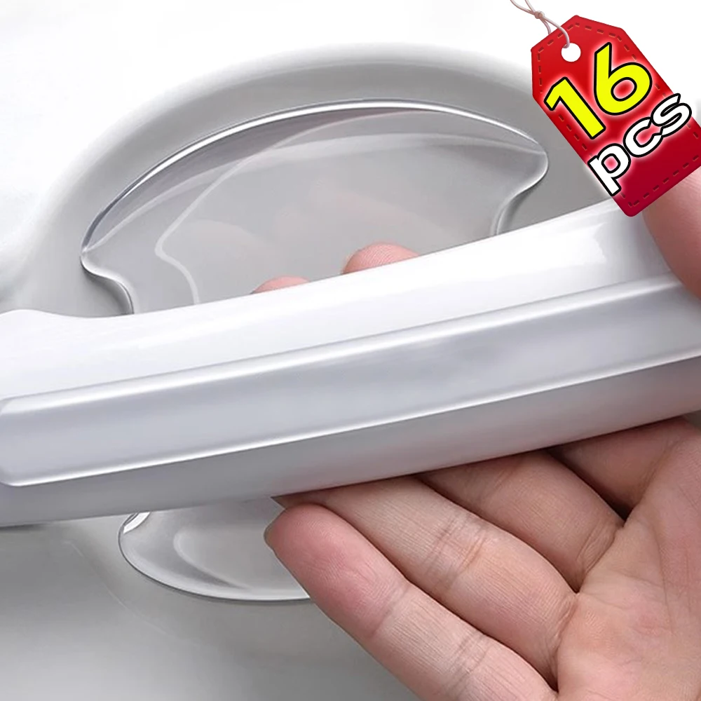 Transparent Car Door Handle Stickers Universal Invisible Anti-scratch Protection Sticker Silicon Auto Door Bowl Protective Film