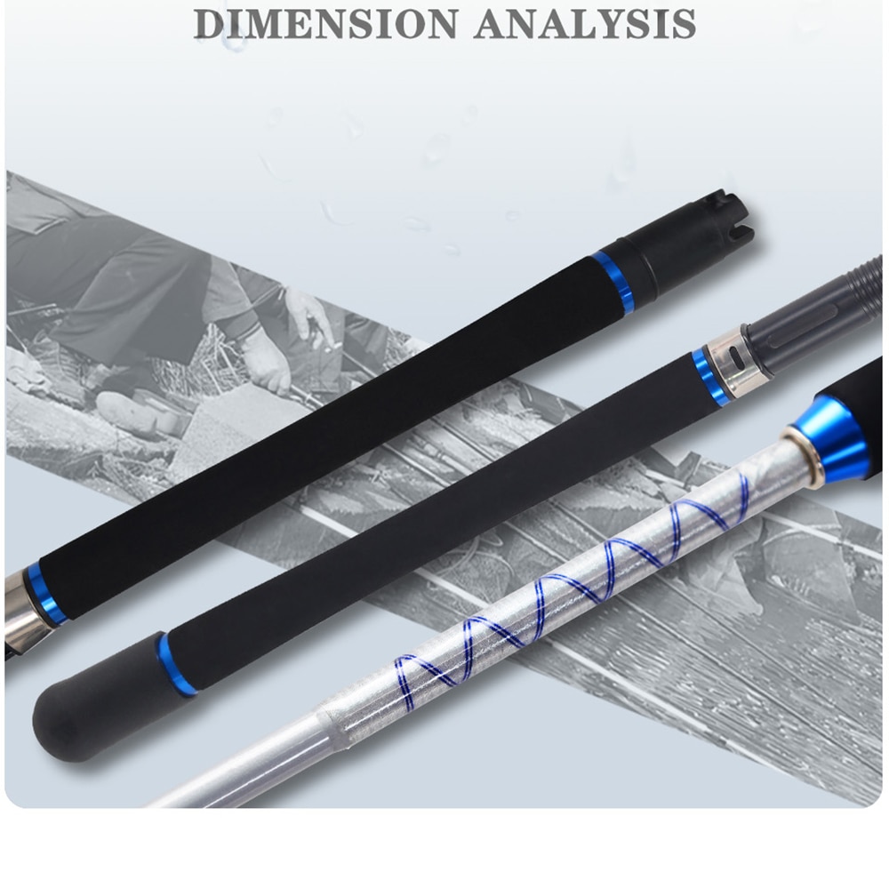 slow Jigging Rod 1.65-1.8m Different Hardness 50lbs Boat Rod Jig Rod Ocean Fishing Rod