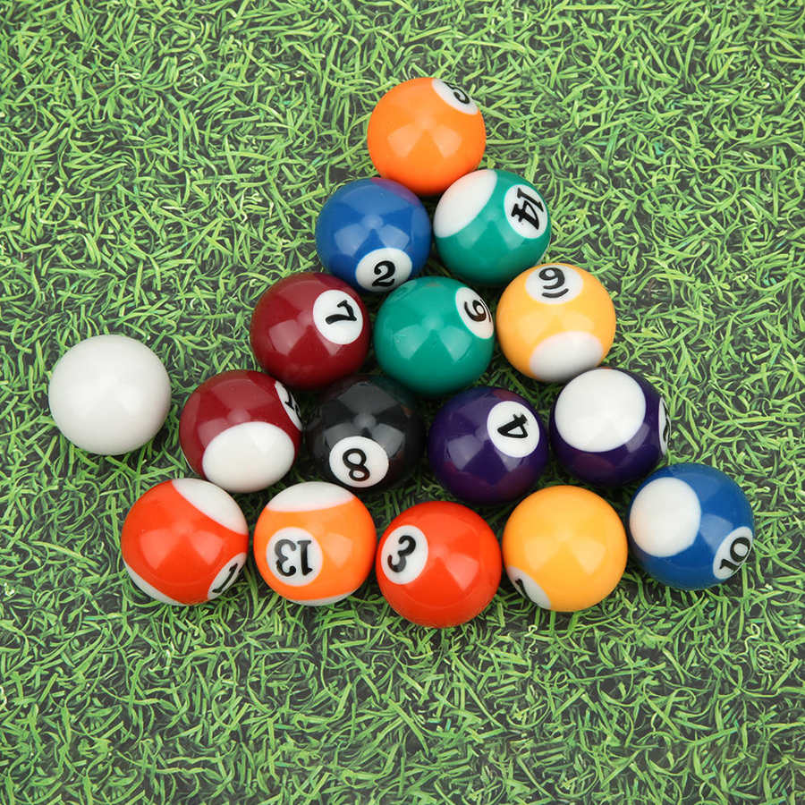 Billiard Ball Mini Billiard Ball 16PCS Including Ball Indoor Outdoor Game Mini Pool Table Accessories