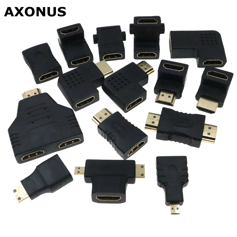 Micro Mini HDMI-kompatibler 90-Grad-Rechtswinkeladapter HDMI 270-Grad-HDMI-Stecker auf Buchse HDMI-Winkelstecker