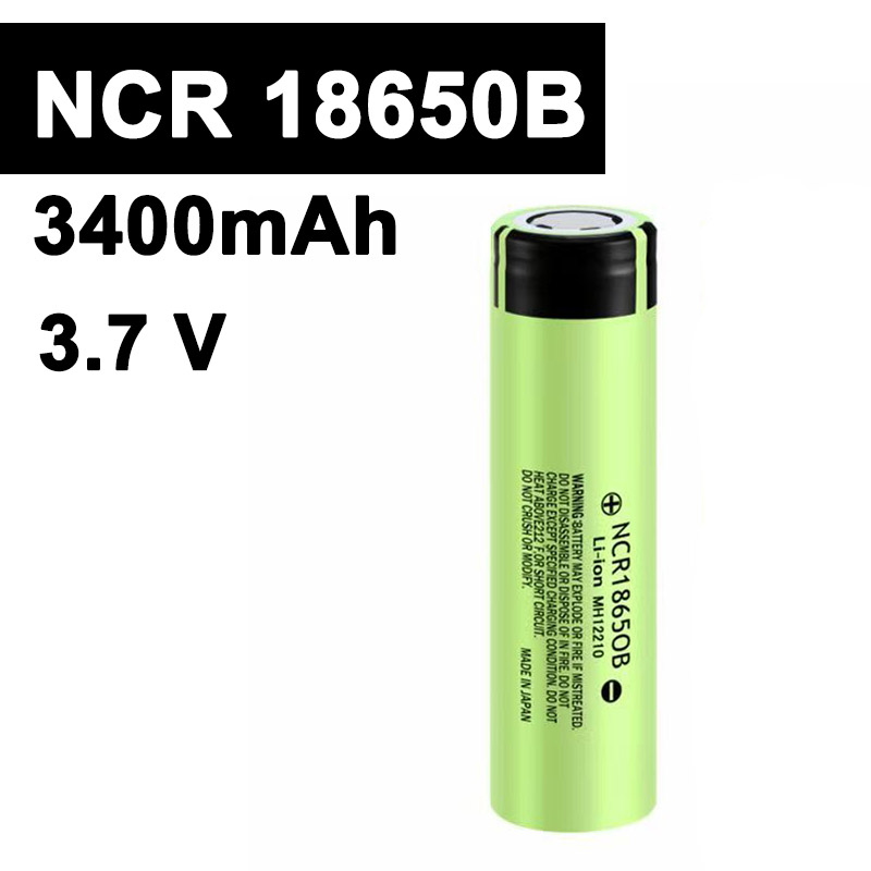 ncr 18650 Original NCR18650B 3.7v 3400mAh Lithium Rechargeable Battery for Battery Pack flashlight Electric tools Flat head
