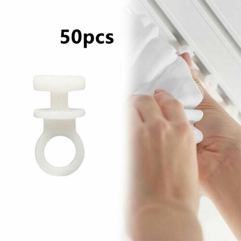 50 Stuks Plastic Gordijn Track Haken Runner Fit Vervanging Accessoires Voor Camper Camper Caravan Boot