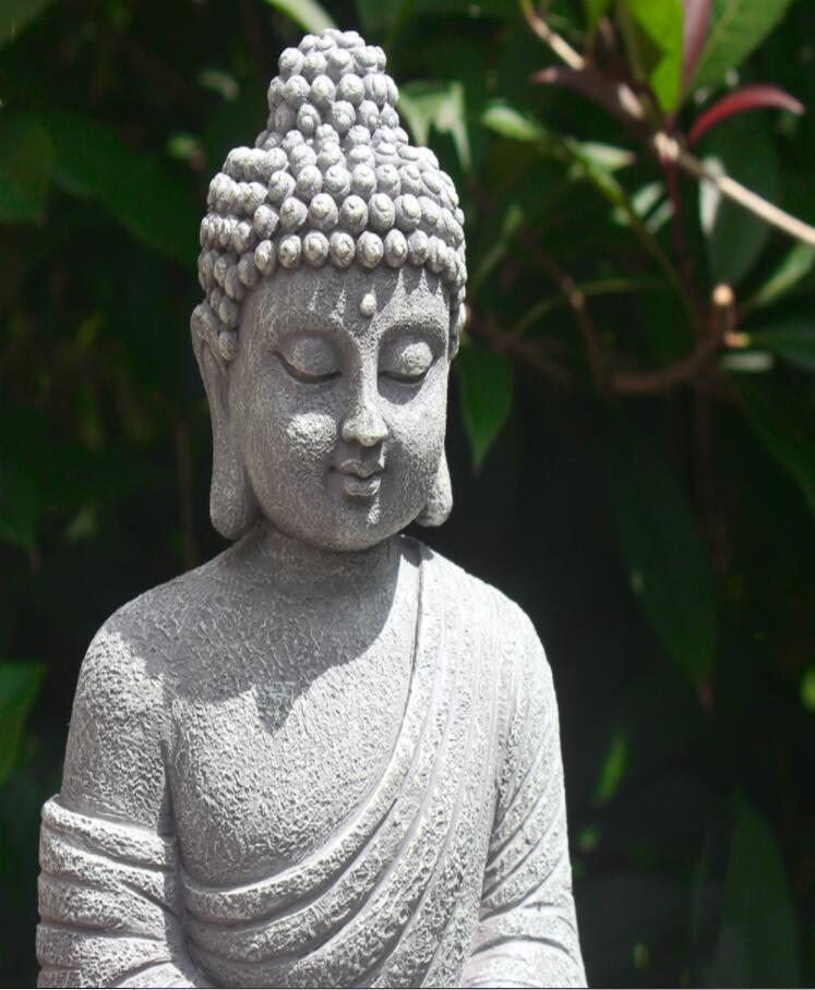 Chinese Garden Buddha Statue Zen Resin Decoration Outdoor Landscape Park Ornaments Crafts Courtyard Lawn Sculpture Accessories
