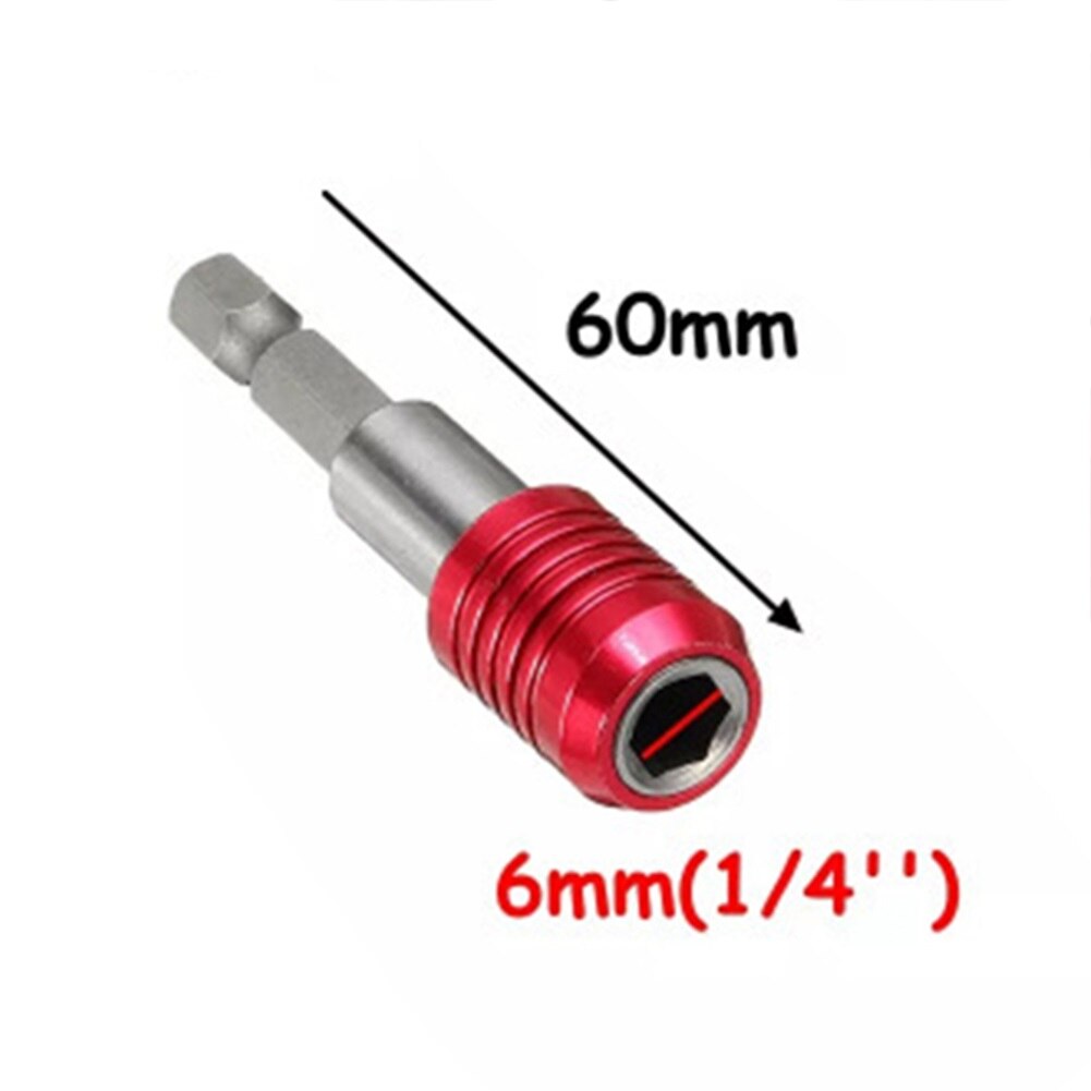 Durable Screwdriver bit holder Extension Extend 1/4'' Hex Drill bit part Holder: 60mm