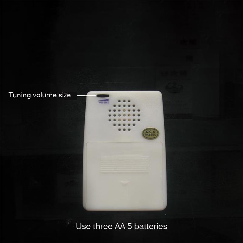 Timbre de puerta inalámbrico para personas mayores/Sordos, Sensor de movimiento, impermeable, con luces de 7 colores y música para el hogar