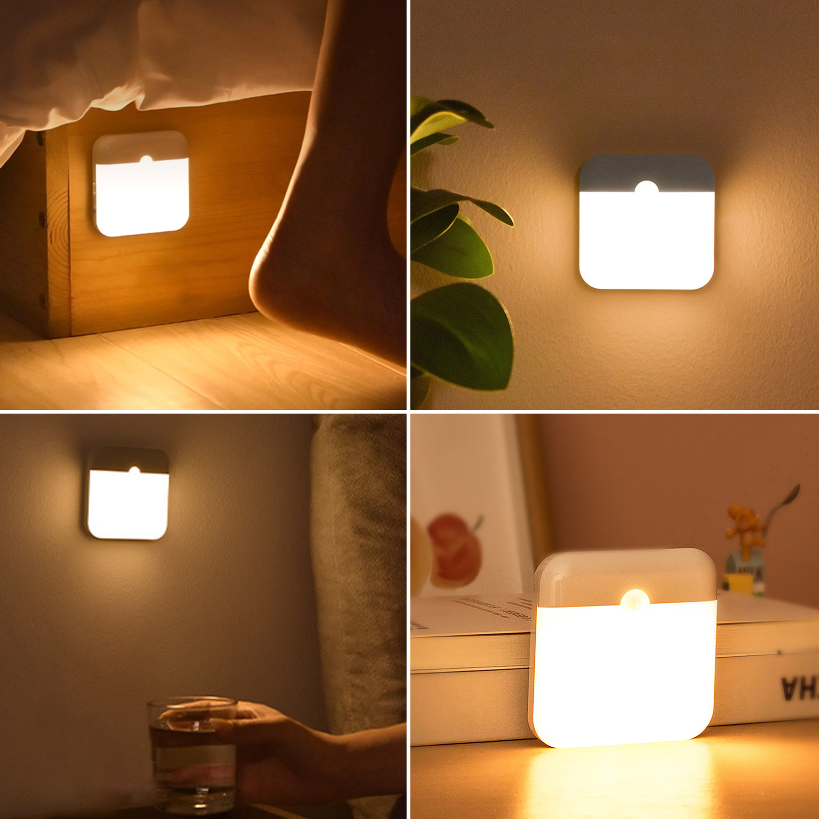 Menselijk lichaam inductie nachtlampje voor slaapkamer keuken gang spaarlamp voor cadeau kamperen zomerfeest home deco