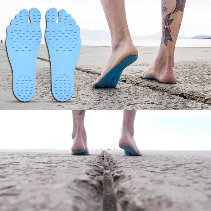 Autocollant chaussures coller sur semelles tampons collants pour pieds chaussette de plage imperméable hypoallergénique tampon adhésif pour les pieds