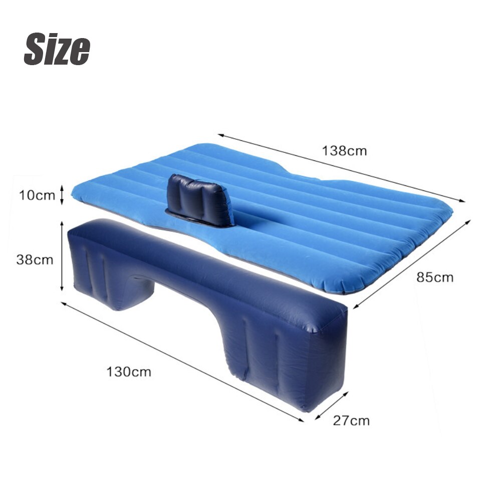 Auto Opblaasbare Bed Multifunctionele Reizen Bed Auto Matras Pvc + Stroomden Auto Bed Auto Accessoires