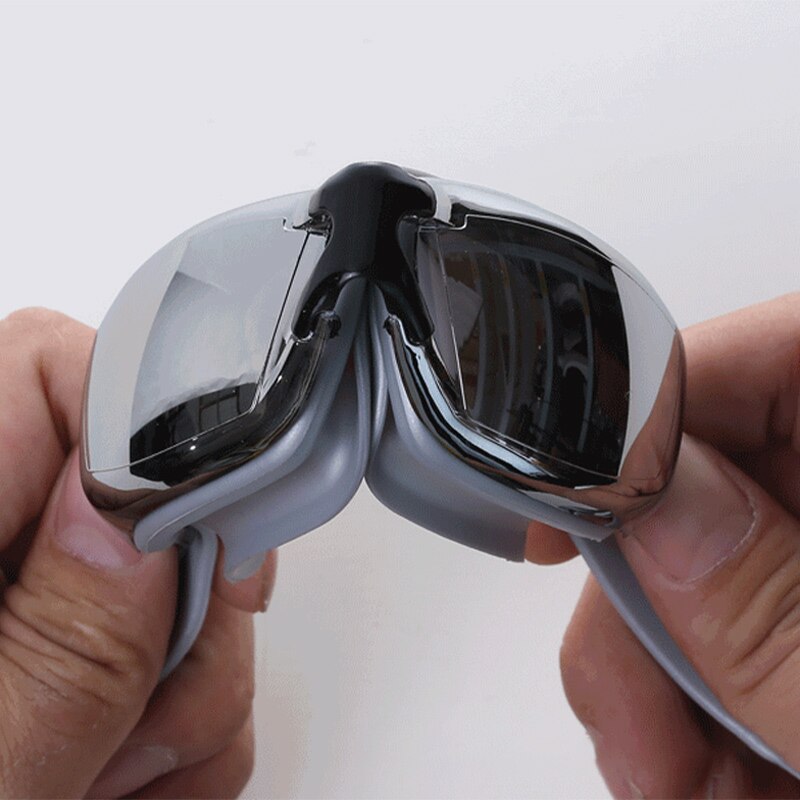 Vandtætte svømmebriller anti-tåge svømmebriller holdbare mænd kvinder vand fitness briller udstyr