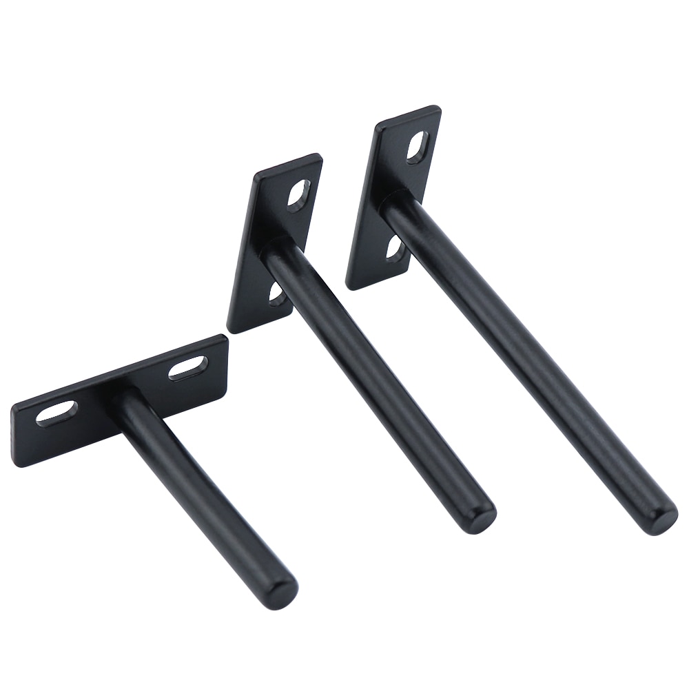 10PCS 3"4"5" Folding Shelf Support Bracket Hidden Floating Wall Shelf Support Brackets for Heavy Duty Bracket