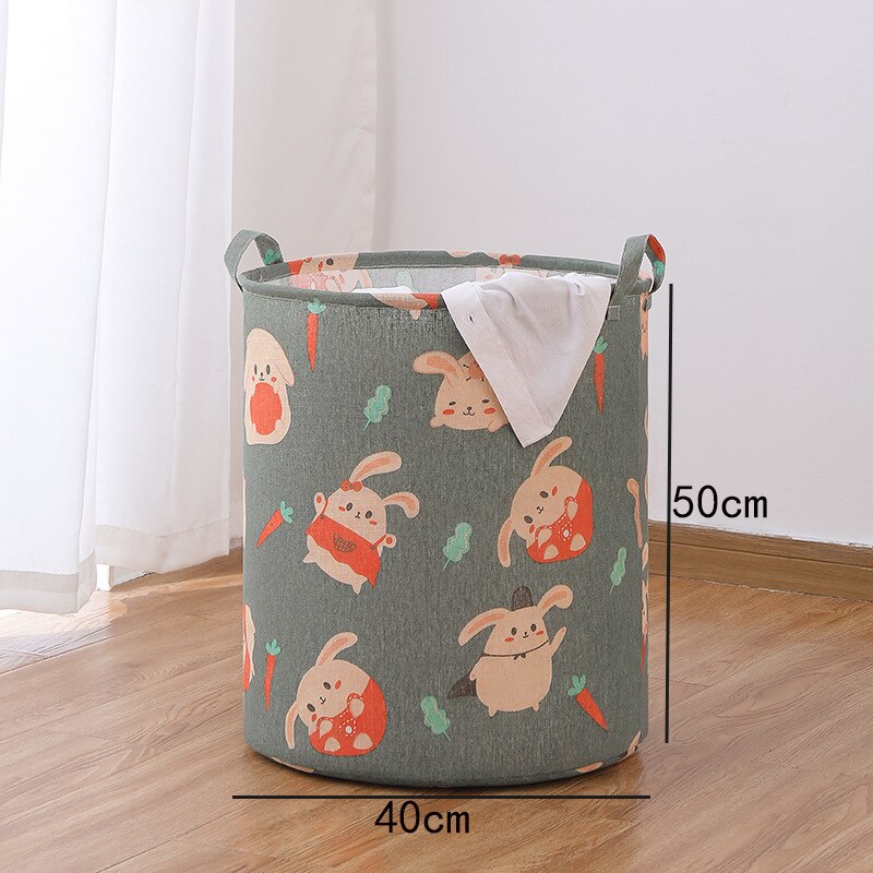 Clothing Laundry Baskets 1PC For Home Bathroom Cat Print Save Space Household Supplies Toy Storage Box Laundry Bucket: F