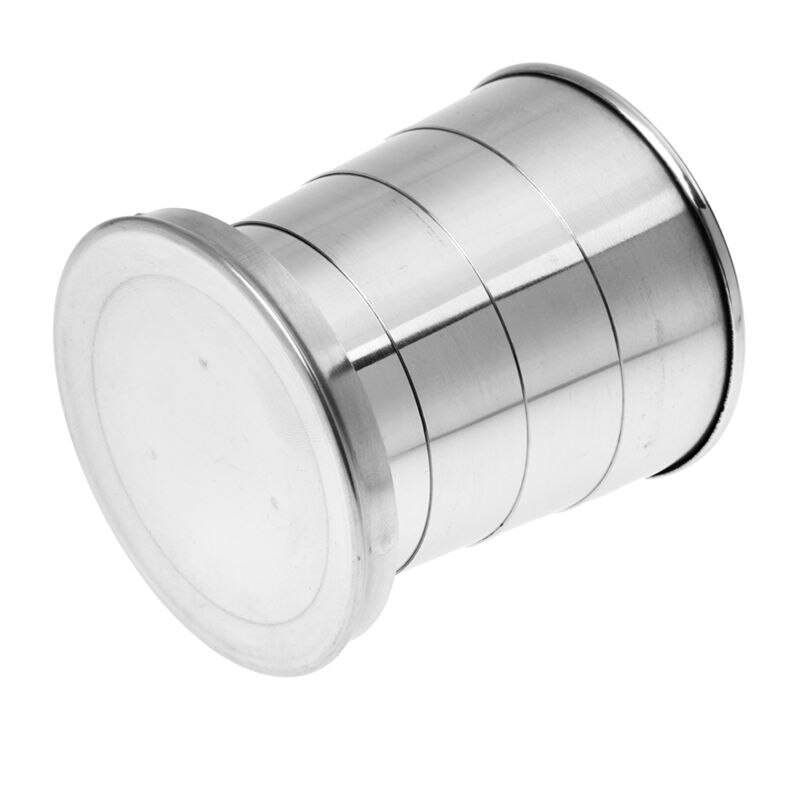 Opvouwbare beker telescopische beker intrekbare beker sport wandelen kamperen 240ml sleutelhanger