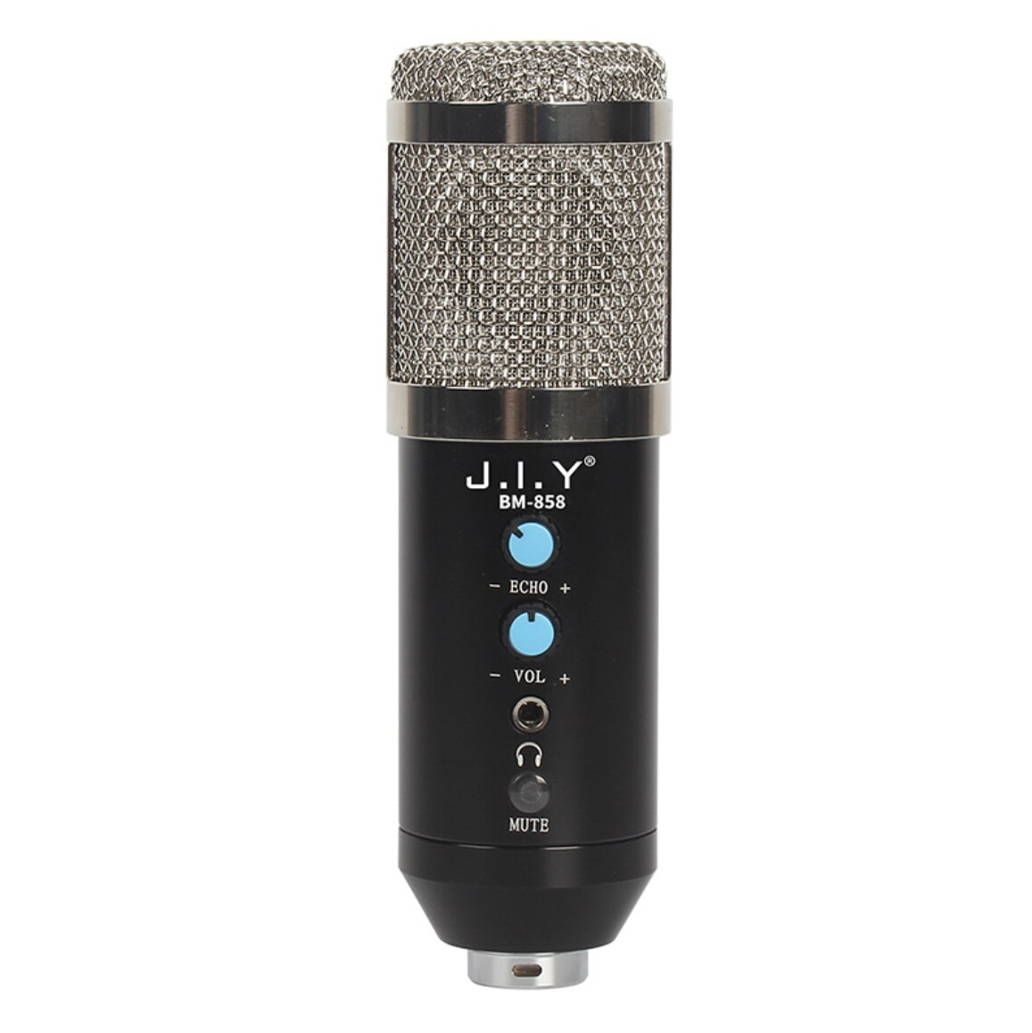 Capacitive Microphone Mobile Phone Computer Sound Recording Card Integrated Direct-broadcast Device USB Large Diaphragm Standard: silver