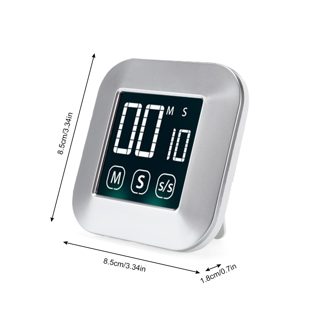 Cooking LCD Touch Screen Digital Timer Exercise Fitness Yoga Large Display Countdown Alarm 99 Minutes 59 Seconds Kitchen Gadget