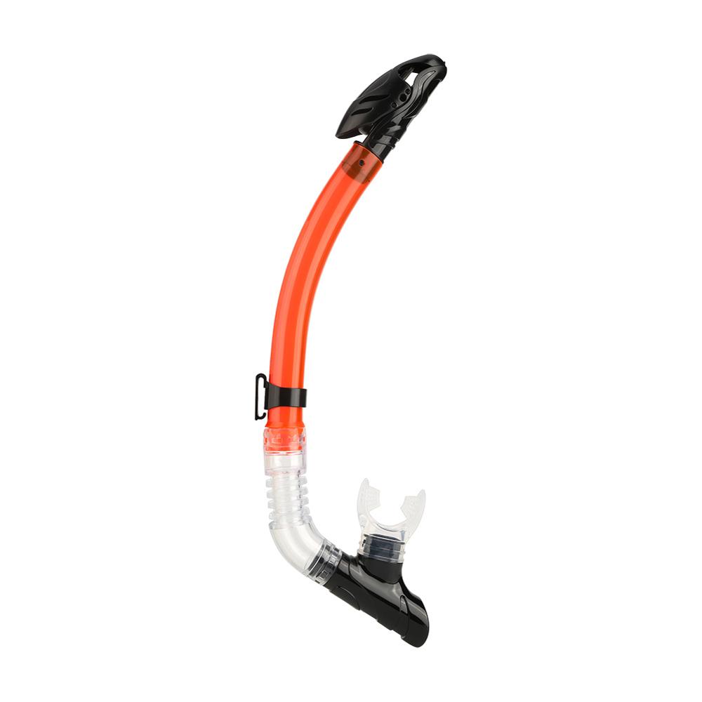 Full Dry Diving Snorkel Single Valve Breathing Tube with Silicone Mouthpiece Snorkel for Water Swimming Snorkeling Equipment