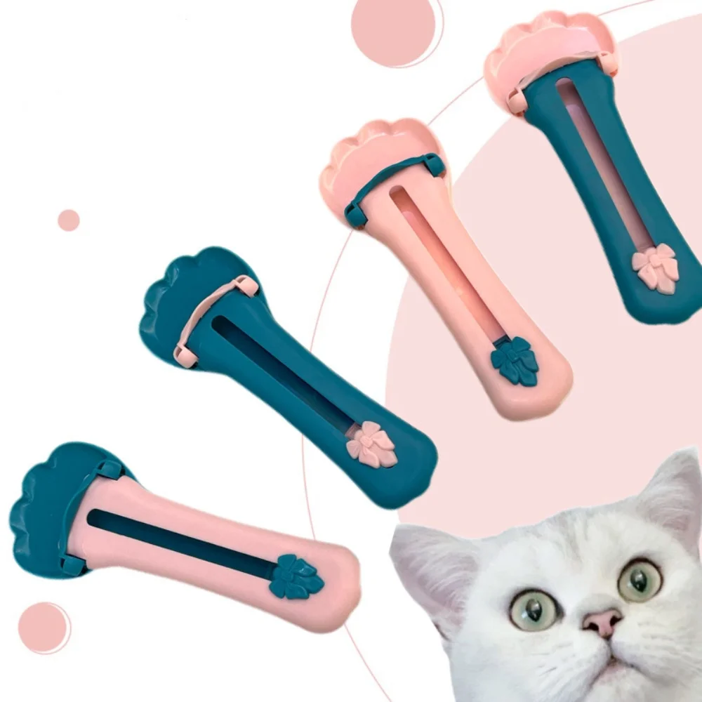 Kat Strip Knijper Lepel Kat Feeder Kat Vloeibare Snack Lepel Voedsel Voeden Dierbenodigdheden