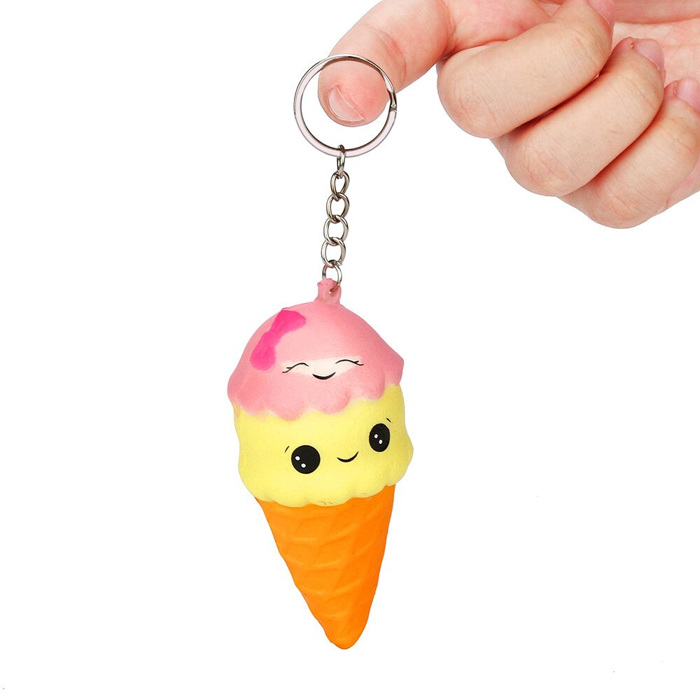 Jumbo Squishy Ice Cream Smile Kawaii Squishies Slow Rising Soft Squeeze Stuffed Squishy Toys Phone Decor ye11.14