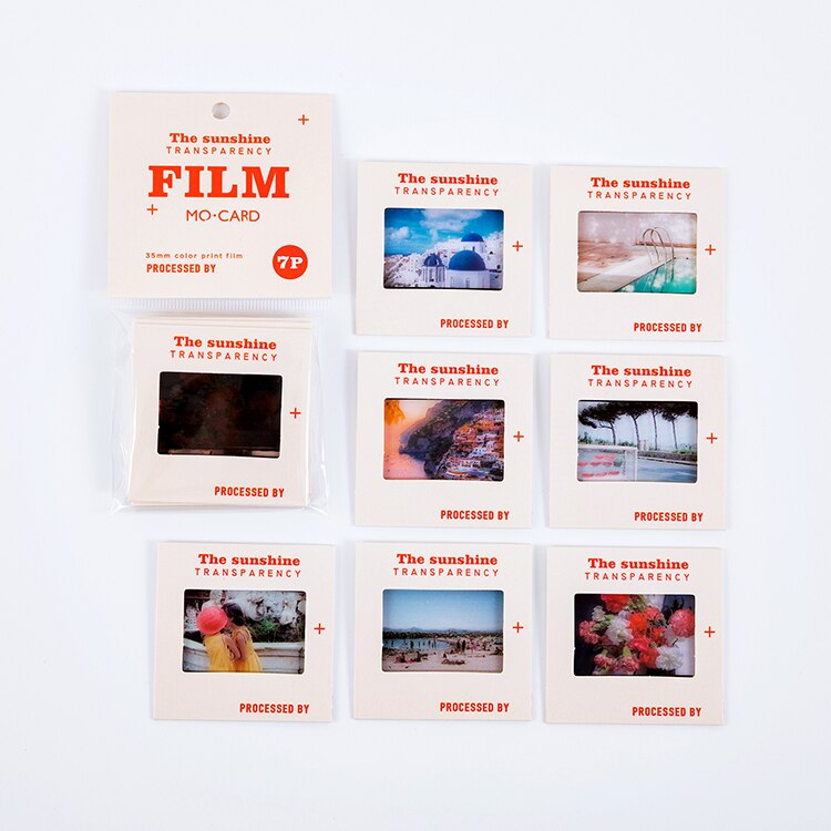 Jianwu 7 ark retro film husdjur collage kort klistermärken dekorationsmaterial gör-det-själv klippbok dagbok telefon album brevpapper: Xiaozhenjiyi