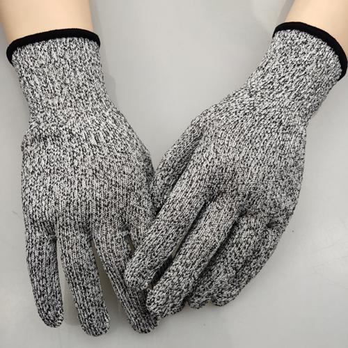 1 Pair Anti Cut Gloves Red Food Grade For Kitchen HPPE EN388 Level 5 ANSI Working protective Gloves Cut Resistant Gloves: Grey