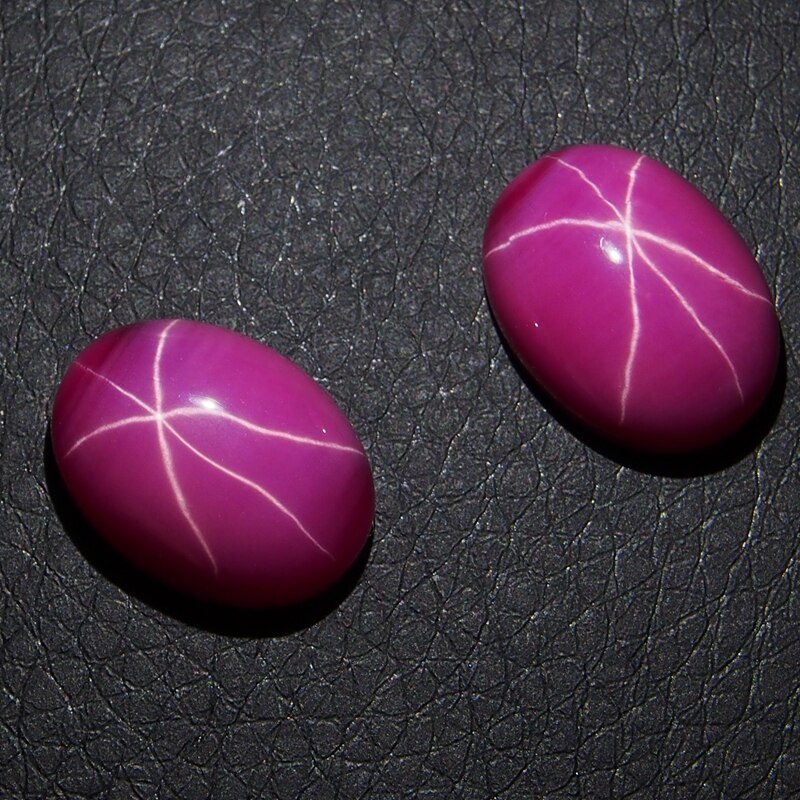 9*11mm 3 Piece/a lot Red Ruby Oval Cabochon Red Star Ruby make in china
