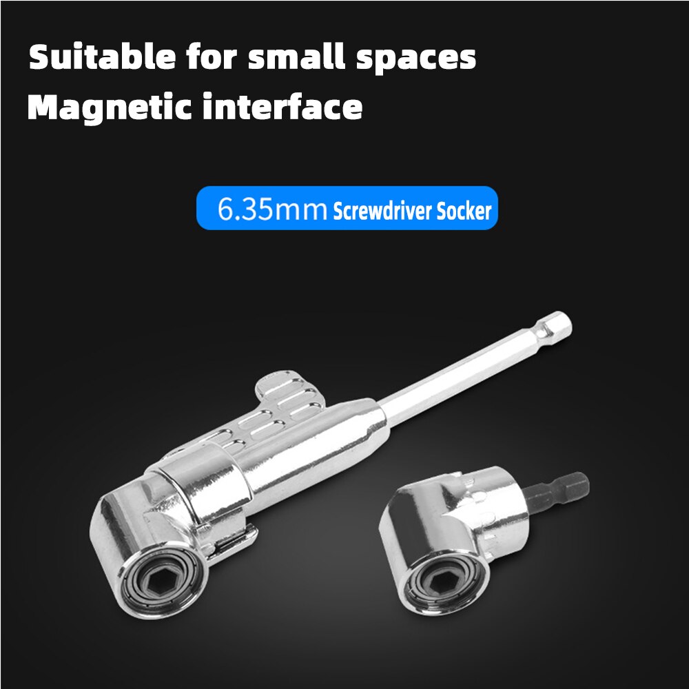 thumbnail image 2 of 7-Piece 105° Right Angle Drill Driver Set – Socket Bits, Extension Bar, Hex Adapter 2 of 5